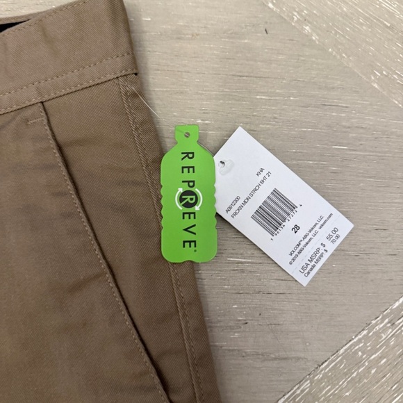 Volcom Tan Flat Front Shorts Modern Straight Chinos Back to School - Picture 2 of 7